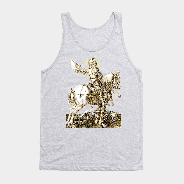 St. George on a Horse Tank Top by quingemscreations